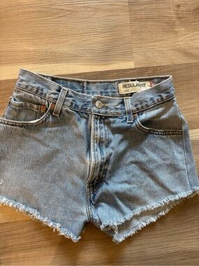 Levi's vintage Light Blue High-Waist Denim Shorts